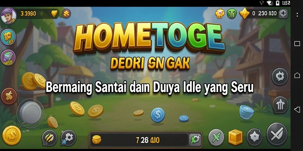 Tampilan menarik dari gameplay HOMETOGEL yang santai dan menyenangkan.