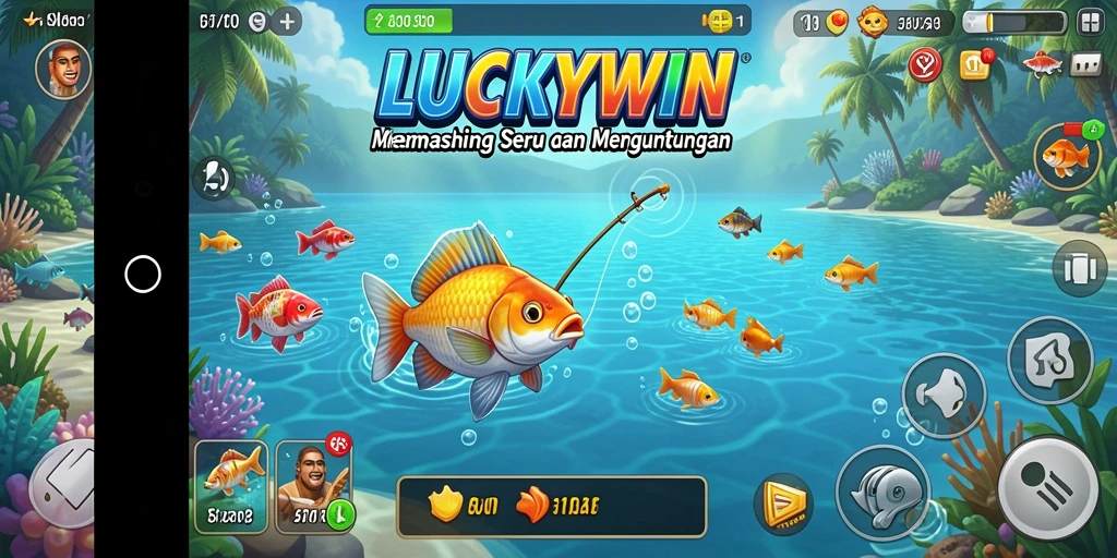 Tampilan gameplay <strong>LUCKYWIN</strong> yang menarik dengan aksi memancing yang realistis.