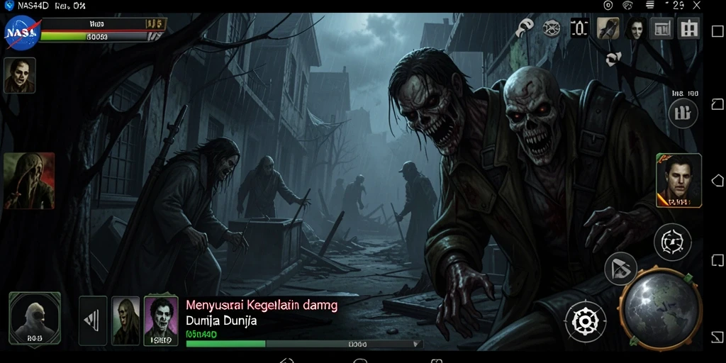 Tampilan gameplay <strong>NASA4D</strong> yang mencekam dan atmosfer yang menakutkan.