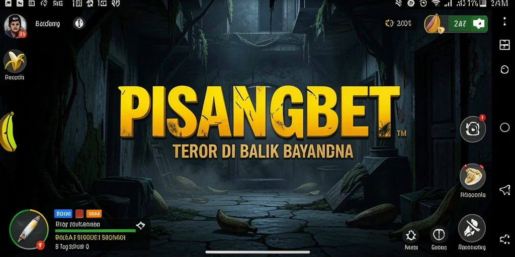 Tangkapan layar PISANGBET yang menunjukkan suasana menyeramkan dalam gameplay.
