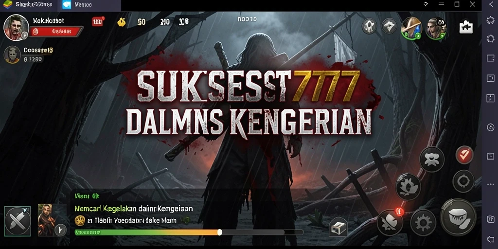 Screenshot menampilkan momen menegangkan dalam gameplay SUKSES777.