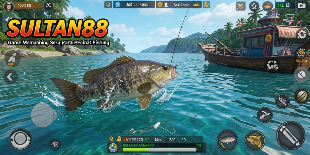 Screenshot yang menunjukkan pengalaman memancing seru di SULTAN88.