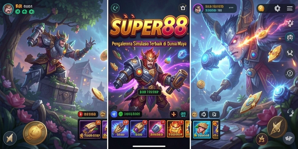 Tampilan gameplay SUPER88 yang imersif dan menyenangkan.